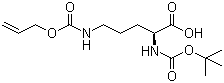 structure of CAS# 171820-74-9, N-Boc-N'-[(Allyloxy)carbonyl]-L-ornithine