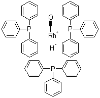 structure of CAS# 17185-29-4, Carbonyltris(triphenylphosphine)rhodium(I) hydride