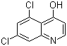 structure of CAS# 171850-29-6, 5,7-二氯-4-羟基喹啉