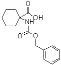 structure of CAS# 17191-43-4, 1-[[苄氧羰基]氨基]环己烷羧酸
