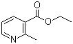 CAS # 1721-26-2, Ethyl 2-methylnicotinate, Ethyl 2-methylpyridine-3-carboxylate