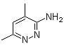 structure of CAS# 17258-21-8, 4,6-Dimethyl-3-pyridazinaminemine