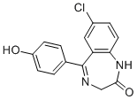 CAS # 17270-12-1, 7-Chloro-1,3-dihydro-5-(4-hydroxyphenyl)-H-1,4-Benzodiazepin-2-one
