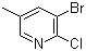 structure of CAS# 17282-03-0, 2-氯-3-溴-5-甲基吡啶