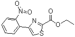 structure of CAS# 172848-60-1, 4-(2-硝基苯基)-2-噻唑羧酸乙酯