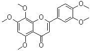 structure of CAS# 17290-70-9, 2-(3,4-Dimethoxyphenyl)-5,7,8-trimethoxy-4H-1-benzopyran-4-one