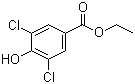 Ethyl 3,5-dichloro-4-hydroxybenzoate molecular structure (CAS 17302-82-8)
