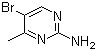 structure of CAS# 17321-93-6, 2-氨基-4-甲基-5-溴嘧啶