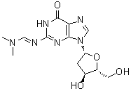 structure of CAS# 17331-13-4, 2'-脱氧-N-[(二甲基氨基)亚甲基]鸟苷