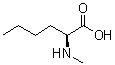 structure of CAS# 17343-27-0, N-Methyl-L-norleucine