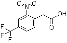 CAS # 1735-91-7, 2-(2-Nitro-4-trifluoromethylphenyl)acetic acid, 2-[2-Nitro-4-(trifluoromethyl)phenyl]acetic acid