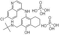 structure of CAS# 173531-58-3, Naphthoquine phosphate