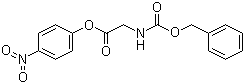 structure of CAS# 1738-86-9, N-(Benzyloxycarbonyl)glycine 4-nitrophenyl ester