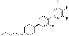 CAS # 173837-36-0, 2,3',4',5'-Tetrafluoro-4-(trans-4-pentylcyclohexyl)-1,1'-biphenyl, 5-HB(F)B(F,F)-F, CGU-5-F