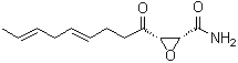 CAS # 17397-89-6, Cerulenin, (2R,3S)-3-[(4E,7E)-1-Oxo-4,7-nonadien-1-yl]-2-oxiranecarboxamide, Helicocerin