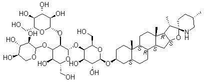 structure of CAS# 17406-45-0, 番茄碱