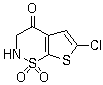 structure of CAS# 174139-69-6, 6-氯-2,3-二氢-4H-噻吩并[3,2-e][1,2]噻嗪-4-酮 1,1-二氧化物