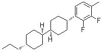 CAS # 174350-06-2, 2,3-Difluoro-1-methyl-4-[(trans,trans)-4'-propyl[1,1'-bicyclohexyl]-4-yl]benzene, 3-HHB(2F,3F)-1