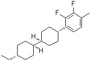 CAS # 174350-08-4, [trans(trans)]-1-(4'-Ethyl[1,1'-bicyclohexyl]-4-yl)-2,3-difluoro-4-methylbenzene, 2-HHB(2F,3F)-1