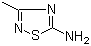 CAS # 17467-35-5, 3-Methyl-1,2,4-thiadiazol-5-amine, 5-Amino-3-methyl-1,2,4-thiadiazole