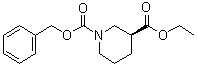 structure of CAS# 174699-11-7, (S)-1,3-Piperidinedicarboxylic acid 3-ethyl 1-(phenylmethyl) ester