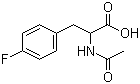 structure of CAS# 17481-06-0, N-乙酰基-4-氟-DL-苯丙氨酸