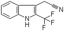 CAS # 174907-40-5, 2-(Trifluoromethyl)-1H-indole-3-acetonitrile, 2-(2-(Trifluoromethyl)-1H-indol-3-yl)acetonitrile