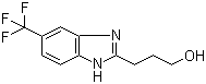 structure of CAS# 175135-15-6, 2-(3-羟基丙基)-5-(三氟甲基)苯并咪唑
