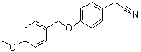 4-[(4-Methoxyphenyl)methoxy]benzeneacetonitrile molecular structure (CAS 175135-47-4)