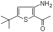 structure of CAS# 175137-06-1, 2-Acetyl-3-amino-5-tert-butylthiophene