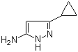 structure of CAS# 175137-46-9, 3-Cyclopropylpyrazol-5-amine