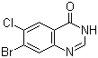 7-溴-6-氯-4(3H)-喹唑啉酮分子结构 (CAS 17518-98-8)