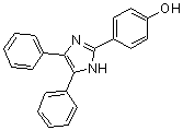 structure of CAS# 1752-94-9, 2-(4-羟基苯基)-4,5-二苯基-1H-咪唑
