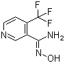 CAS # 175204-85-0, 4-(Trifluoromethyl)pyridine-3-carboxamide oxime, N'-Hydroxy-4-(trifluoromethyl)pyridine-3-carboximidamide
