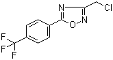 3-(氯甲基)-5-[4-(三氟甲基)苯基]-1,2,4-恶二唑分子结构 (CAS 175205-84-2)