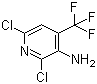 2,6-Dichloro-4-(trifluoromethyl)-3-pyridinamine molecular structure (CAS 175277-67-5)