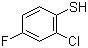 2-氯-4-氟苯硫酚分子结构 (CAS 175277-99-3)