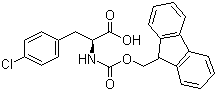 structure of CAS# 175453-08-4, (S)-N-Fmoc-4-Chlorophenylalanine