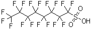 structure of CAS# 1763-23-1, Perfluorooctanesulfonic acid