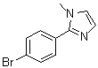 structure of CAS# 176961-54-9, 2-(4-溴苯基)-1-甲基-1H-咪唑