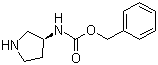 structure of CAS# 176970-12-0, (S)-3-N-苄氧羰基氨基吡咯烷