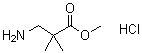structure of CAS# 177269-37-3, 3-Amino-2,2-dimethylpropanoic acid methyl ester hydrochloride