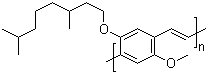 CAS 登录号：177716-59-5, 聚[[2-[(3,7-二甲基辛基)氧基]-5-甲氧基-1,4-苯]-1,2-乙烯二基]