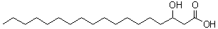 CAS # 17773-30-7 (45261-96-9), 3-Hydroxystearic acid, 3-Hydroxyoctadecanoic acid, beta-Hydroxyoctadecanoic acid, beta-Hydroxystearic acid