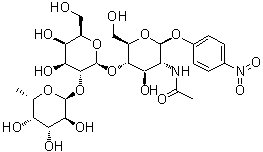 CAS # 177855-99-1, 4-Nitrophenyl O-6-deoxy-alpha-L-galactopyranosyl-(1→2)-O-beta-D-galactopyranosyl-(1→4)-2-(acetylamino)-2-deoxy-beta-D-Glucopyranoside