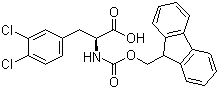 structure of CAS# 177966-59-5, Fmoc-3,4-dichloro-L-phenylalanine