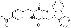 structure of CAS# 177966-63-1, Fmoc-4-nitro-D-phenylalanine
