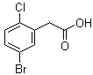 CAS # 177985-34-1, 5-Bromo-2-chlorobenzeneacetic acid, (5-Bromo-2-chlorophenyl)acetic acid, 2-Chloro-5-bromophenylacetic acid
