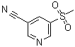 CAS # 1780797-86-5, 5-(Methylsulfonyl)-3-pyridinecarbonitrile