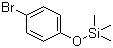 CAS # 17878-44-3, (4-Bromophenoxy)trimethylsilane, (p-Bromophenoxy)trimethylsilane, 1-Bromo-4-trimethylsilyloxybenzene, 4-(Trimethylsiloxy)bromobenzene, 4-Bromo(trimethylsiloxy)benzene, 4-Bromophenyl trimethylsilyl ether, 4-Trimethylsilyloxybromobenzene, NSC 96824, Trimethyl(p-bromophenoxy)silane